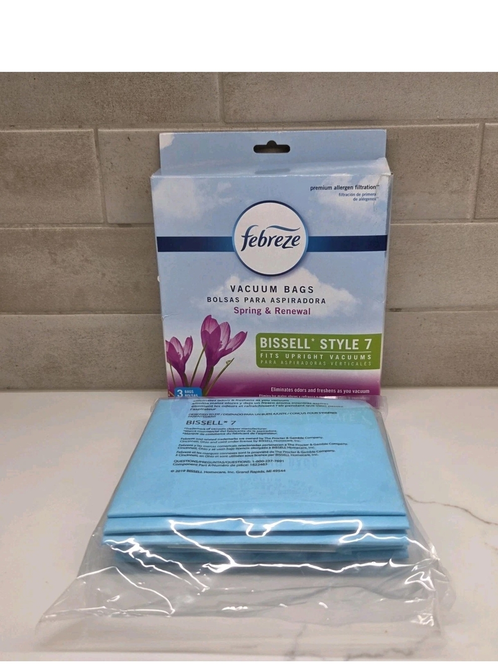 Febreze BISSELL Style 7 Upright Vacuum Bags 3 Pack Spring & Renewal NIB 2021